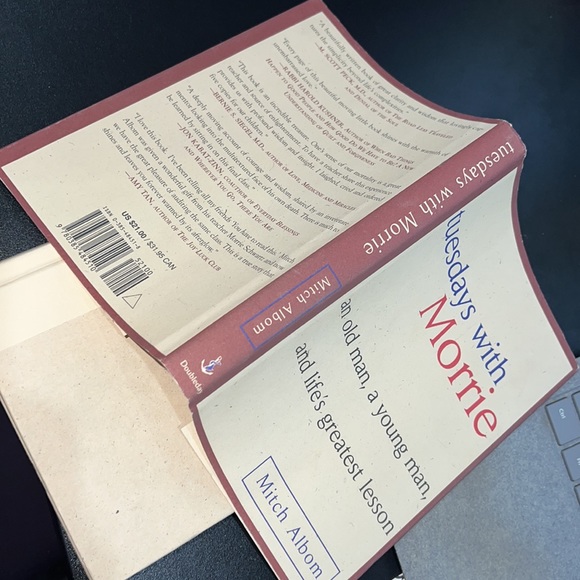 TUESDAYS WITH MORRIE BY MITCH ALBOM HARDCOVER BOOK 1997 DOUBLEDAY - Picture 17 of 17